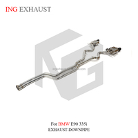 Catback de Performance du système d'échappement en acier inoxydable ING pour BMW M3 E90 E92 E93 2007-2013 S63 V8 4.0L avec silencieux d'échappement