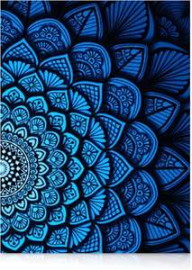 Modern Merch Blue Mandala Diamond Art Kits pour adultes, 5d Trippy Diamond Paintings pour adultes, Kits de peinture par numéros pour adolescents - Product Image 2