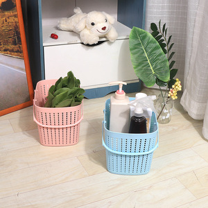 Storage <b>Basket</b> Rectangle PP Material <b>Stackable</b> Mixed Color For Home Bathroom Use - Product Image 4