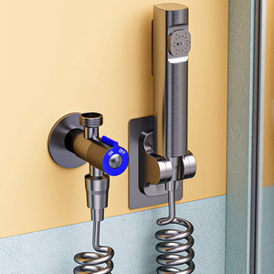Pulvérisateur <span class=keywords><strong>de</strong></span> bidet portatif en acier inoxydable à pression réglable, ensemble <span class=keywords><strong>de</strong></span> pulvérisateur <span class=keywords><strong>de</strong></span> toilette pour couches pour <span class=keywords><strong>salle</strong></span> <span class=keywords><strong>de</strong></span> <span class=keywords><strong>bain</strong></span> - Product Image 6