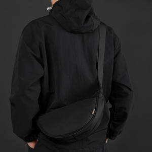 WePower Men's <b>Crossbody</b> <b>Bag</b> Nylon <b>Large</b> Capacity Solid Color Black Gray Dark Blue Everyday Outfits Summer 2025 - Product Image 1