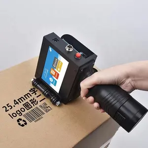 Newest Carton Box Printing Machinery Logo Jet Printer 25.4mm Smart Portable Handheld Inkjet Printer