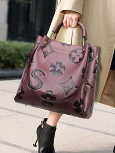 Elegante Bolso de Mano para Mujer, Gran Capacidad, Estilo Vintage 2025, Minimalista, Bolso de Hombro, Bolso Tote, Moda, Bolso para Madre e Hija - Product Image 2