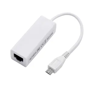 Convertisseur de câble Ethernet USB 2.0 micro à 10/100 réseau Lan RJ45 Port femelle adaptateur de carte réseau USB