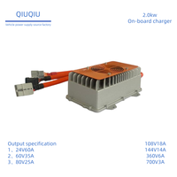 Chargeur de batterie LeFePO4 2 kW 36 V 48 V 72 V pour moto, chargeur rapide étanche embarqué, chargeur pour voiturette de golf
