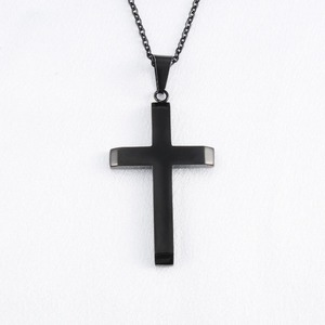 Collier croix classique, pendentif croix en acier inoxydable, bijoux religieux pour hommes et femmes - Product Image 6