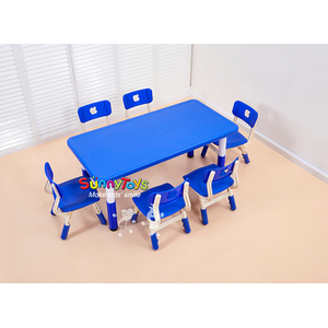 Table et chaise en plastique pour les enfants d'âge pré<span class=keywords><strong>scolaire</strong></span> d'<span class=keywords><strong>occasion</strong></span> <span class=keywords><strong>mobilier</strong></span> <span class=keywords><strong>scolaire</strong></span> - Product Image 5