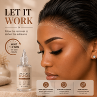 Spray Dissolvant de Colle pour Perruques en Dentelle – Liquide de Retrait d'Adhésif pour Perruques – Marque Privée – Facile à Utiliser – Dissolvant de Liaisons Capillaires pour l'Installation de Perruques en Dentelle