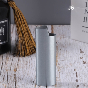 Protector de Encendedor de Metal de Lujo J5, Diseño de Panel Plano y Liso para Encendedores <span class=keywords><strong>BIC</strong></span> - Product Image 2