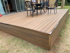 Revêtement de sol en plastique WPC co-extrudé pour extérieur, textures bois 3D, style moderne, pose facile, respectueux de la peau, pour jardin, extérieur, parc, terrasse - Product Image 1