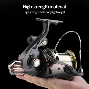 KA10000 <span class=keywords><strong>Moulinet</strong></span> de surf tout métal CNC bras oscillant en métal 6 + 1BB Force de freinage maximale 15kg pour la pêche en rivière avec appât de leurre - Product Image 6