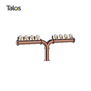 Tour à bière TALOS R en acier inoxydable, <span class=keywords><strong>8</strong></span> robinets, 102 mm, équipement de distribution de bière pression (LED, BRONZE ROUGE) - Product Image 2