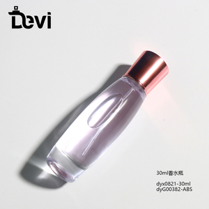 Flacon de parfum en verre transparent rechargeable de haute qualité Devi avec pompe pulvérisatrice, 30 ml, 50 ml, 100 ml, avec marquage à chaud - Product Image 4