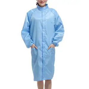 Clean room uniform sterile esd gown anti-static smock