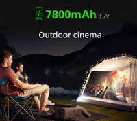 Prix usine Rechargeable 4K 3D Android Smart WIFI Mini Poche Portable LED DLP Projecteur Pour L'extérieur, Smartphone Tablette P