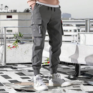 ชุดลำลองสำหรับผู้ชายคอลเลคชั่นใหม่ฤดูใบไม้ร่วงสไตล์วินเทจขนาดใหญ่น้ำหนักเบาทรงหลวมมีกระเป๋าหลายใบ - Product Image 2