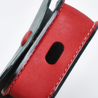 Étui pour écouteurs AirPods en cuir véritable fait main, housse de protection pour écouteurs avec bouton-pression, logo personnalisé, couleur en gros