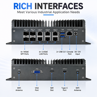 Appareil de sécurité réseau sans ventilateur, pare-feu VPN Intel Atom C3958 avec 6 ports 2.5GbE I226-V et 4 ports SFP 10GbE