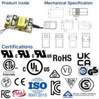 Adaptateur secteur mural MYIXI 36W, prise secteur 9V-32V 2.5A, certifié CE pour le Canada, aspirateur de voiture