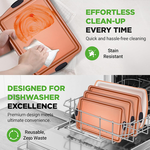 Non-Stick Pan <b>Set</b> 3 Pieces Easy To Clean Food-Grade Carton Steel 5 Sizes Cookie Sheets <b>Bakeware</b> <b>Set</b> - Product Image 2