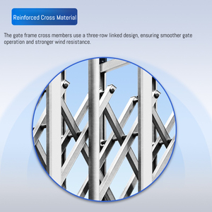Puerta Retráctil Eléctrica Automática Industrial Qigong, Puerta Retráctil de Aleación de Aluminio para Escuelas/Fábricas/Gobiernos - Product Image 6