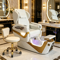 2025 luxe européen tactile manucure main Massage pédicure Spa chaise Massage pied Spa pédicure chaise pour salon de manucure avec repose-pieds