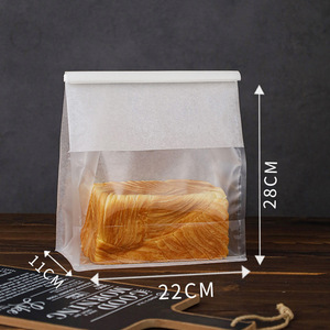 Có thể tái chế trong suốt Kraft túi giấy tin Tie đóng cửa sổ màu trắng thiết kế cho Bánh Mì Bánh có tính năng in ống đồng bề mặt - Product Image 5