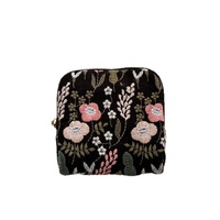 Organisateur de bijoux vintage personnalisé en coton et lin pour bagues, boucles d'oreilles, colliers, pendentifs, sac de rangement pour bijoux, pochette à bijoux