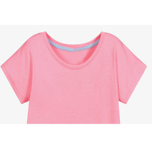 T-shirt à manches courtes col rond pour femme, style streetwear, respirant, écologique, en coton biologique molletonné, 280g - Product Image 4