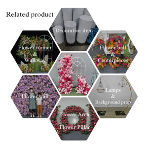 Décoration de toile de fond de mariage Offre Spéciale arche de fleur de souffle de bébé artificielle avec cadre - Product Image 5