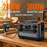 Station d'alimentation portable 400W, panneau solaire LiFePO4, onde sinusoïdale pure, charge rapide, haute capacité, charge solaire AC pour voiture, camping en plein air