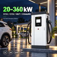 Station de recharge rapide DC GB/T CCS1 CCS2 pour véhicules électriques 20kW-360kW avec OCPP 1.6J 2.0.1 RFID 4G pour la recharge publique et commerciale des flottes