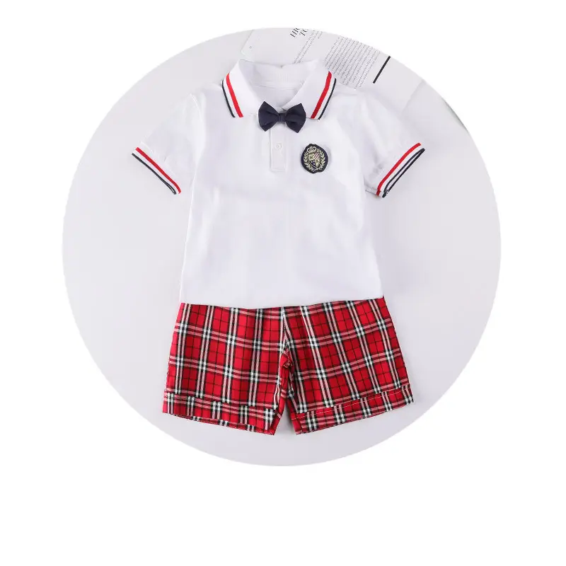 Lot d'uniformes scolaires de maternelle à la mode, uniforme préscolaire design