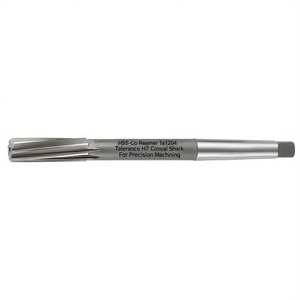 รีมเมอร์ Hss-Co รุ่น Ta1204 ความคลาดเคลื่อน H7 ก้านทรงกรวย สำหรับงานกลึงความแม่นยำสูง - Product Image 2