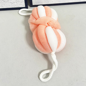 <b>Bath</b> <b>Sponge</b> Flower Microfiber <b>Bath</b> Scrubber Back Cleaner With Rope For Adults Shower Use - Product Image 4