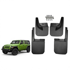 Déflecteurs de pare-chocs en PVC noir PP pour Jeep Wrangler JL Sahara 2018-2024, accessoires de voiture, garde-boue - Product Image 5