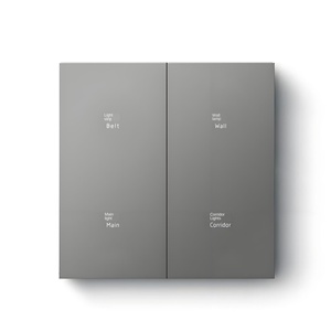 Interruptor de Pared Táctil Minimalista de 1 Vía, 10A, 230V, IP20, Vidrio Templado con Tira de Luz - Product Image 4
