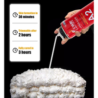 Mousse de silicone en spray Qiandinghe de qualité A2, haute expansion, anti-rétrécissement, mastic pour le remplissage des cadres de portes et fenêtres, travail du bois