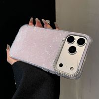 Funda Metálica con Diamantes para iPhone 17 Pro Max, Carcasa Transparente con Brillantina, Compatible, Resistente a Impactos, Diseño Lindo y Elegante