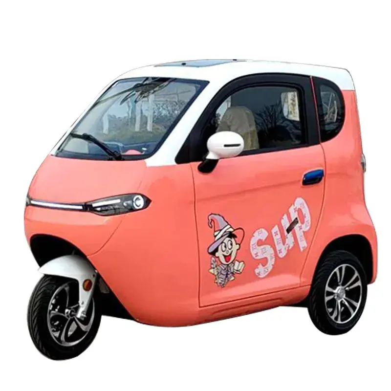 Oferta especial scooter de cabina con distancia máxima 80/110 km video de marcha atrás coche eléctrico para personas mayores