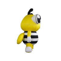 Modèle gonflable promotionnel fait sur commande d'abeille de publicité extérieure utilisé pour l'exposition d'événement de forêt