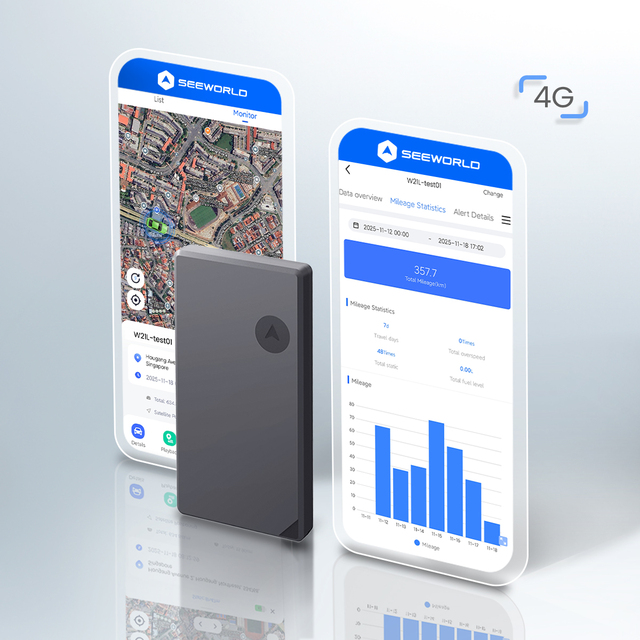Portable High-Accuracy Thin GPS Tracking Device for Asset and Mobile Machinery with Fleet Management 4G LTE