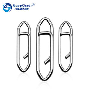 100 PCS/sac Clips en acier inoxydable Accessoires de pêche Clips Coastlock <span class=keywords><strong>Snap</strong></span> Clips de pêche à la carpe - Product Image 1