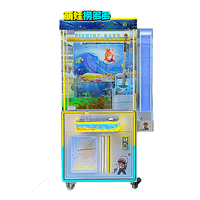HUIXING LY-880 Machine de pêche d'intérieur pour enfants, console de jeu vidéo miniature, grande grue métallique à monnayeur, 110/220V, Meilleure vente