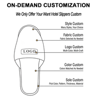 Chaussons d'hôtel personnalisés pour hommes et femmes, avec logo sur mesure, lavables, jetables, pour service client, spa, hôtel de luxe