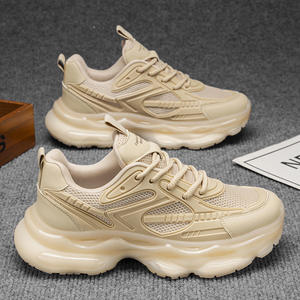 Chaussures pour hommes Black Jedi - Automne/Hiver/Été - Chaussures de course à absorption des chocs avec coussin d'air - Motif à carreaux - Style décontracté - Product Image 3