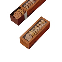 Boîtes personnalisées pour biscuits, emballage transparent pour pâtisseries et noix, contenants écologiques recyclables en matériaux de qualité alimentaire