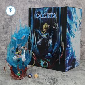 หุ่นลูกบอลดรากอิตะกงเป่ยรวมรูปปั้นสามหัวซูเปอร์ไซย่ากับเครื่องประดับรูปปั้นโมเดลเรืองแสง - Product Image 1