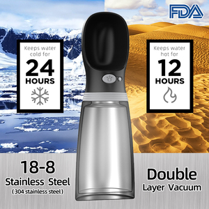 Nuevo Diseño 2026: Bebedero Portátil <span class=keywords><strong>de</strong></span> Acero Inoxidable 304 para Mascotas, Botella <span class=keywords><strong>de</strong></span> Agua Redonda para <span class=keywords><strong>Animales</strong></span> Pequeños, Bebedero <span class=keywords><strong>de</strong></span> Viaje Aislado <span class=keywords><strong>de</strong></span> Plástico para Perros - Product Image 3