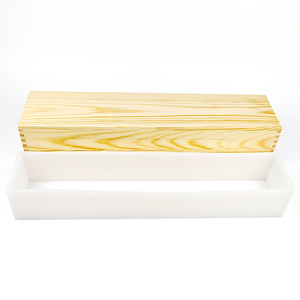 Lót Cao Qualitypopular Silicone Xà Phòng Khuôn Với Hộp Gỗ Hình Chữ Nhật Gỗ Đa Kích Thước Silicone Lót Bên Trong - Product Image 3